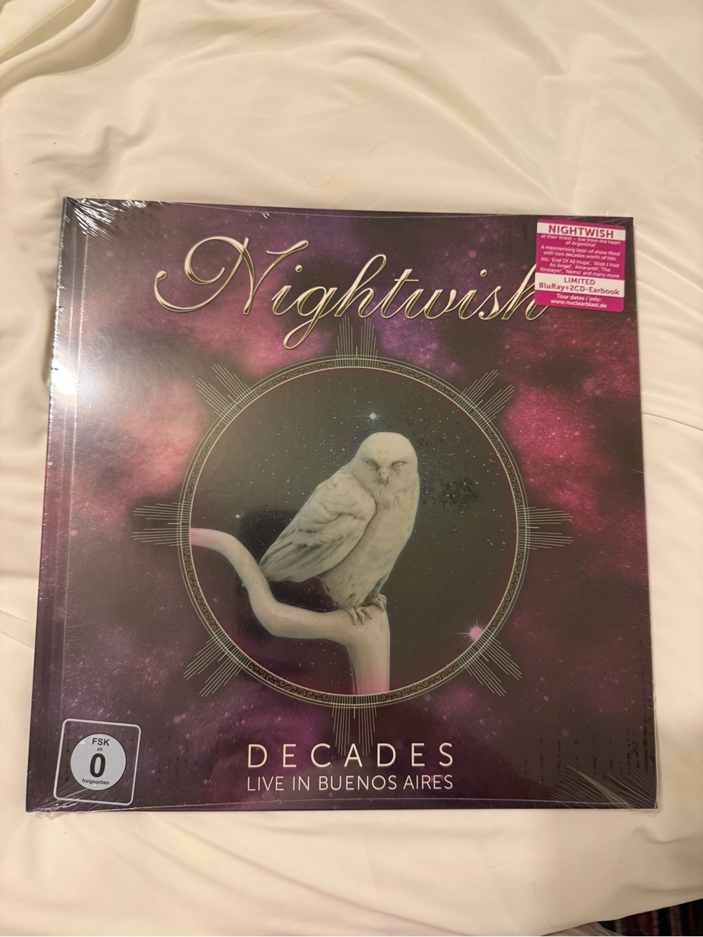Nightwish Decades Live in Buenos Aires Vinyl - Purple Galaxy Cover